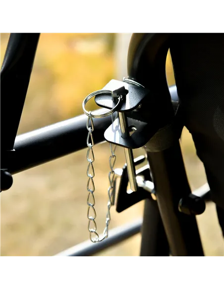 Outsunny Outdoor 2-in-1 Swing Chair Lounger 3 Seater Garden Swing Seat Bed Convertible Tilt Canopy W/ Cushion, Dark Grey