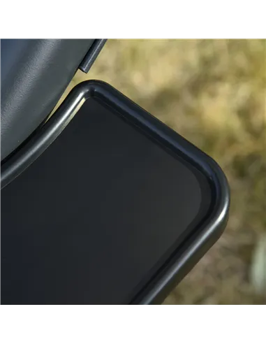 Outsunny Canopy Swing 2 Separate Relax Chairs w/ Handrails and Removable Canopy Grey