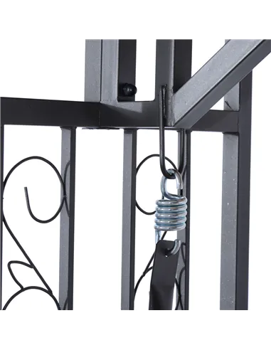 Outsunny Outdoor Garden 2 Seater Canopy Swing Chair Seat Porch Loveseat Vintage Hammock Cushioned Seat w/ and Side Drink Panel