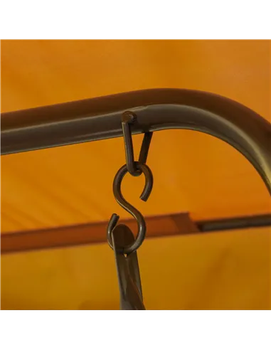 Outsunny 2 Seater Kids Garden Swing Seat, Children Outdoor Patio Lounge Chair for Gardens w/ Adjustable Awning, Seatbelt, Monkey