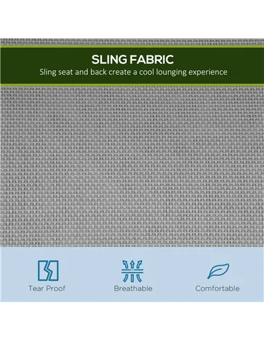 Outsunny Metal Garden Swing Chair, 3-Seater Swing Seat, Patio Hammock Bench Canopy Lounger, Light Grey