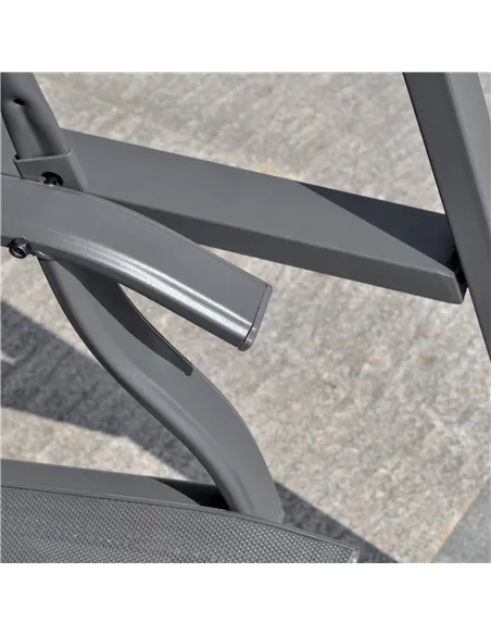 Outsunny 2 Seater Garden Swing Seat Swing Chair, Outdoor Canopy Swing Bench with Adjustable Shade, Metal Frame and Texteline Sea