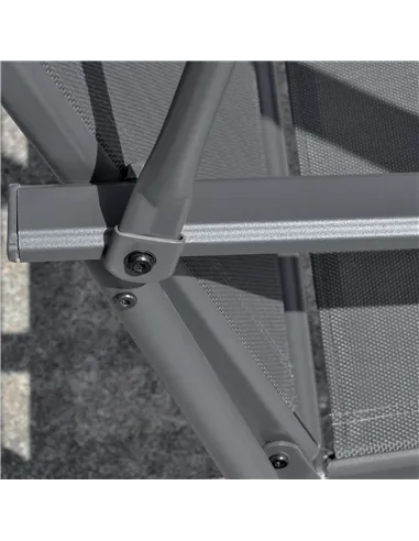 Outsunny 2 Seater Garden Swing Seat Swing Chair, Outdoor Canopy Swing Bench with Adjustable Shade, Metal Frame and Texteline Sea