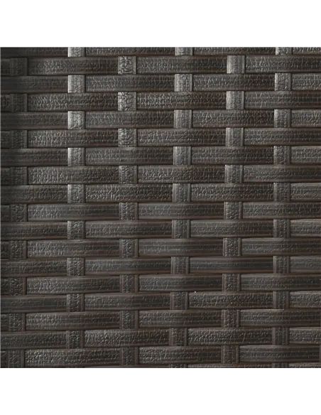 Outsunny 3 Seater Swing Chair, Garden Swing Seat Bench with Adjustable Canopy, Rattan Seat and Steel Frame for Patio, Yard, Dark