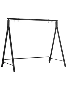 Outsunny Steel Frame Multi-Swing Seat Frame - Black