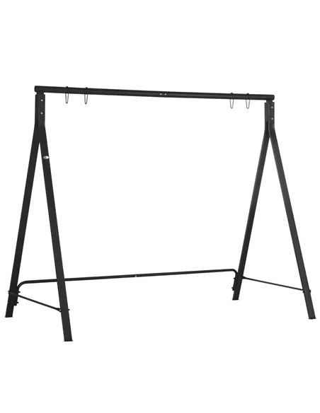 Outsunny Steel Frame Multi-Swing Seat Frame - Black