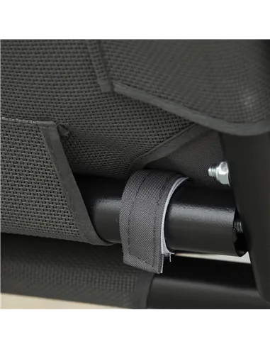 Outsunny 2 Seater Garden Swing Chair with Adjustable Tilting Canopy, Outdoor Hammock Bench with Steel Frame for Patio, Grey