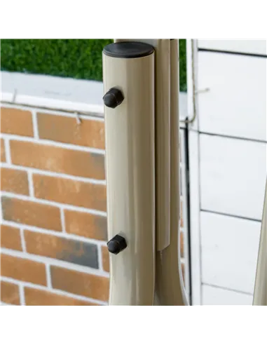 Outsunny Three-Seater Garden Swing Seat - Light Brown