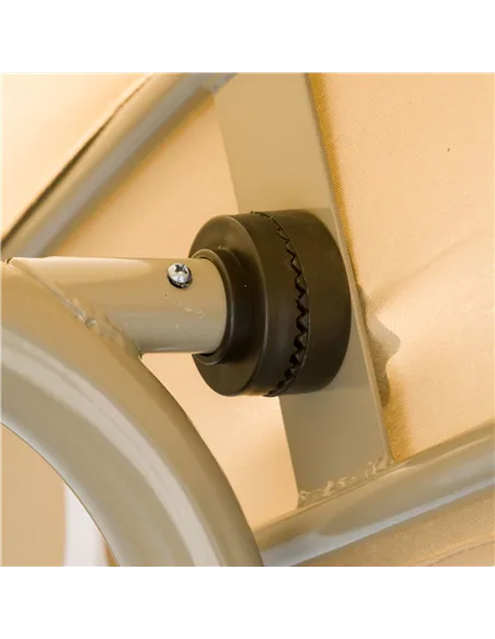 Outsunny Three-Seater Garden Swing Seat - Light Brown