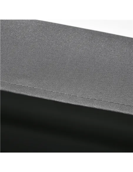 Outsunny Two-Seater Garden Swing Bench, with Adjustable Canopy - Dark Grey