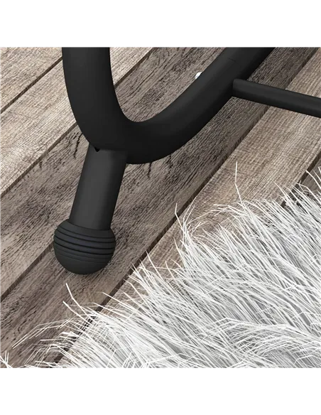 Outsunny Three-Person garden Swing Chair, with Adjustable Canopy - Light Brown