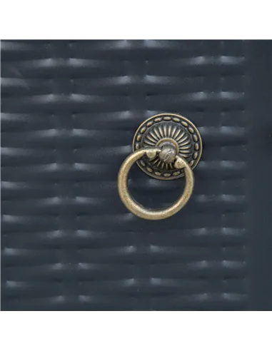 Outsunny 71 x 71cm 40000 BTU Gas Firepit Table - Black/Grey