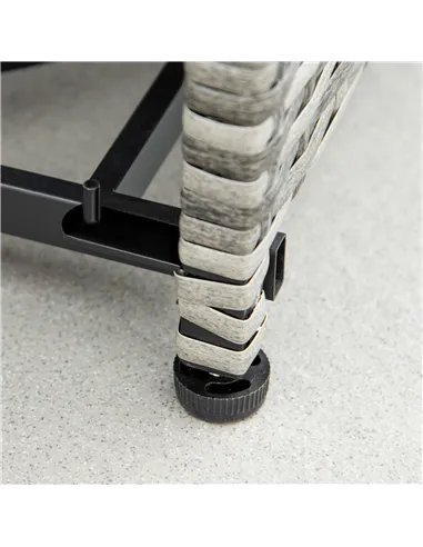 Outsunny Outdoor PE Rattan Gas Fire Pit Table, Patio Square Propane Heater with Rain Cover, Mesh Lid and Lava Stone, 40,000 BTU,