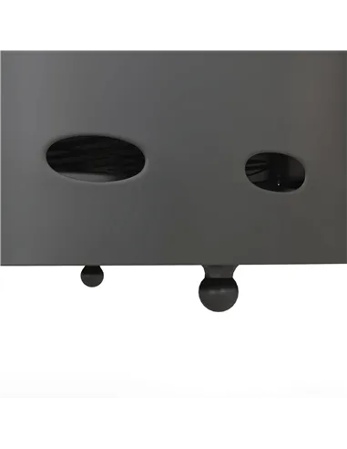 Outsunny Smokeless Fire Pit, 38cm Portable Wood Burning Firepit with Spark Screen and Poker, Low Smoke Camping Bonfire Stove for