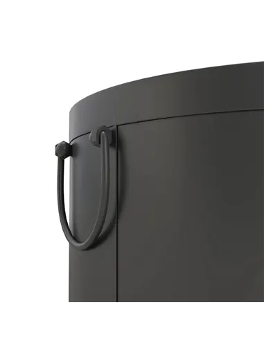 Outsunny Smokeless Fire Pit, 38cm Portable Wood Burning Firepit with Spark Screen and Poker, Low Smoke Camping Bonfire Stove for