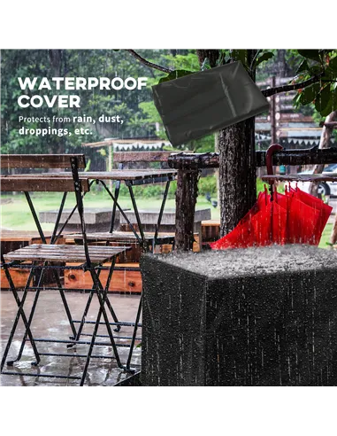 Outsunny Rattan-style Propane Gas Fire Pit Table with 40,000 BTU Burner, Square Smokeless Firepit Patio Heater with Thermocouple