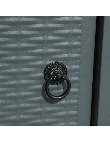 Outsunny Rattan-style Propane Gas Fire Pit Table with 40,000 BTU Burner, Square Smokeless Firepit Patio Heater with Thermocouple