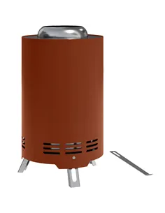Outsunny Smokeless Fire Pit, 16 x 16 cm Stainless Steel Portable Wood Burning Firepit with Poker, Wood or Pellet Fuelled Tableto
