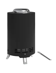 Outsunny Smokeless Fire Pit, 16 x 16 cm Stainless Steel Portable Wood Burning Firepit with Poker, Wood or Pellet Fuelled Tableto