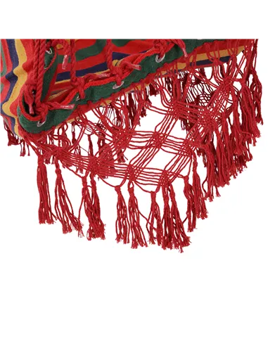 Outsunny Hammock Chair Swing Colourful Striped Tree Hanging Seat Porch Indoor Outdoor Fabric Garden Furniture