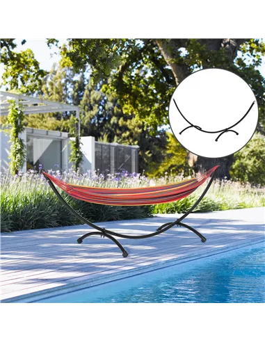 Outsunny 3(m) Universal Hammock Stand Metal Frame Garden Camping Picnic Outdoor Patio Replacement – Stand Only