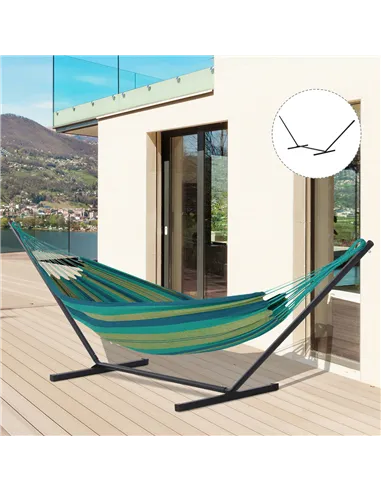 Outsunny 3.6m Extra-long Universal Hammock Stand Metal Frame Garden Camping Picnic Outdoor Patio Replacement – Stand Only