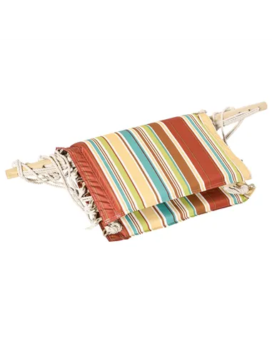 Outsunny Hanging Hammock Chair Swing Chair Thick Rope Frame Safe Wide Seat Indoor Outdoor Home, Patio, Yard, Garde Spot Stylish 