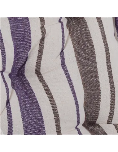 Outsunny Outdoor Hanging Rope Chair with Soft Padded Seat & Backrest, Garden Hammock Chair with Wooden Support Bar Cotton Cloth,