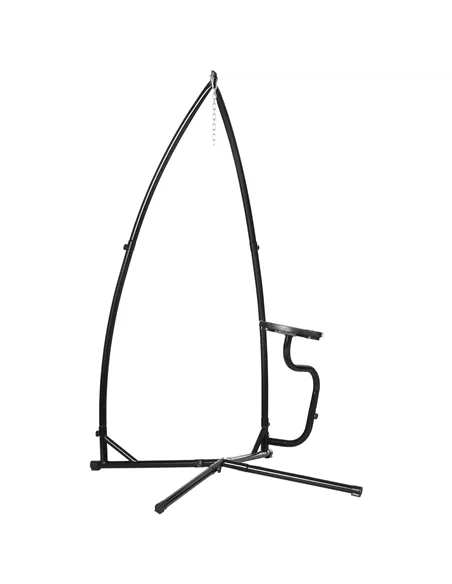 Outsunny Hammock Chair Stand Only Construction Heavy Duty Metal C-Stand for Hanging Hammock Chair Porch Swing Indoor or Outdoor 
