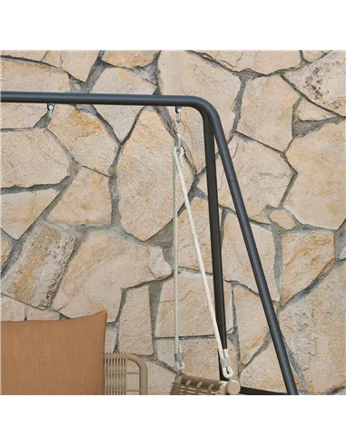 Outsunny Hammock Chair Stand, Hanging Heavy Duty Metal Frame Hammock Stand for Hanging Hammock Air Porch Swing Chair, Egg Chair,