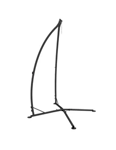 Outsunny Hammock Chair Stand, Hanging Heavy Duty Metal Frame Hammock Stand with Chain, for Hanging Hammock Air Porch Swing Chair