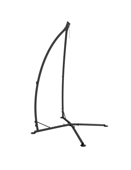 Outsunny Hammock Chair Stand, Hanging Heavy Duty Metal Frame Hammock Stand with Chain, for Hanging Hammock Air Porch Swing Chair