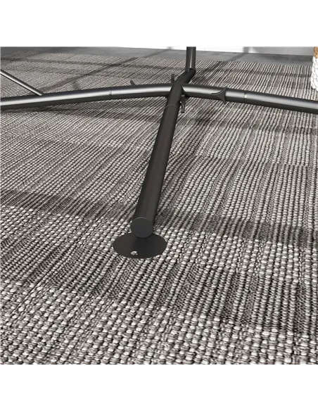 Outsunny Hammock Chair Stand, Hanging Heavy Duty Metal Frame Hammock Stand with Chain, for Hanging Hammock Air Porch Swing Chair