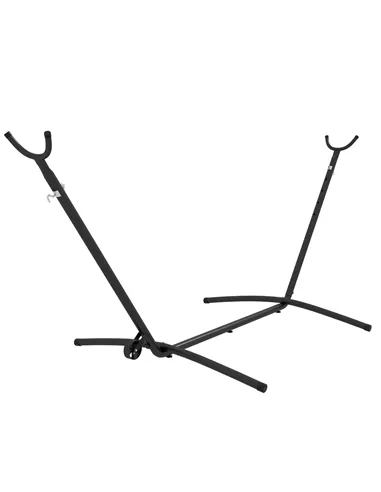 Outsunny 9.5ft Hammock Stand, Portable Hammock with Wheels, Adjustable Hammock Net Stand with Carry Bag, for String-style, Brazi