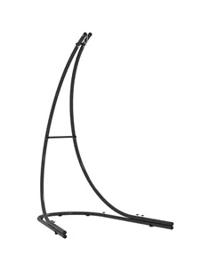 Outsunny Hammock Chair Stand Only, Hanging Chair Stand with Extra Large Base, Heavy Duty Metal Single Hammock Egg Swing Frame fo