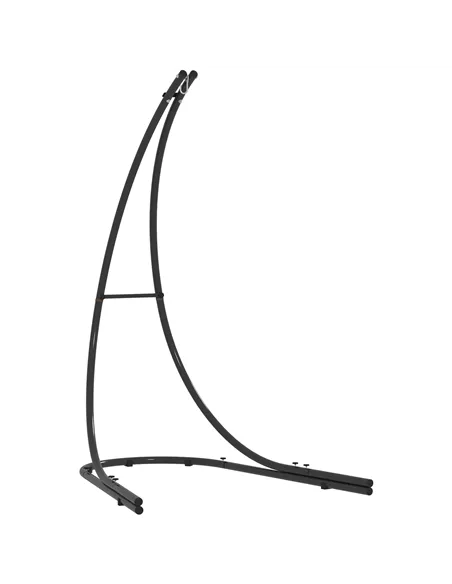 Outsunny Hammock Chair Stand Only, Hanging Chair Stand with Extra Large Base, Heavy Duty Metal Single Hammock Egg Swing Frame fo