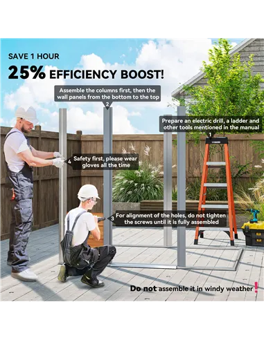 Outsunny 6.5 x 5ft Metal Garden Shed, House Hut Gardening Tool Storage with Ventilations, Sliding Door, Sloped Roof for Garden, 