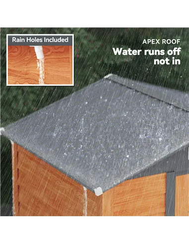 Outsunny 6.5 x 5ft Metal Garden Shed, House Hut Gardening Tool Storage with Ventilations, Sliding Door, Sloped Roof for Garden, 