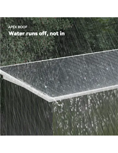 Outsunny 9ft x 4ft Metal Garden Shed, Outdoor Tool House with Foundation Kit, Ventilations and Double Doors, Dark Grey