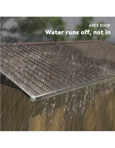 Outsunny 13 x 11ft Metal Garden Shed, Outdoor Storage Tool House with Ventilation Slots, Foundation Kit and Lockable Double Door