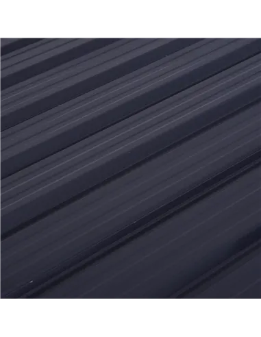 Outsunny 3.2 x 5.1ft Corrugated Steel Two-Bin Storage Shelter - Black