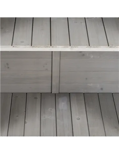 Outsunny Garden Shed Wooden Garden Storage Shed 2 Door Unit Solid Fir Wood Garage Tool Organisation Cabinet, 87L x 46.5W x 96.5H