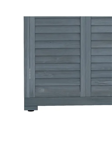 Outsunny 39.5 x 79cm Fir Wood Garden Shed - Grey
