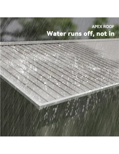 Outsunny 13 x 11ft Large Garden Shed, Mental Garden Storage Shed with Foundation Kit Ventilation & Doors, Light Grey