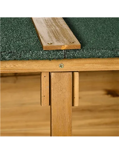 Outsunny 139 x 75 Fir Wood Garden Shed, with Asphalt Roof - Natural