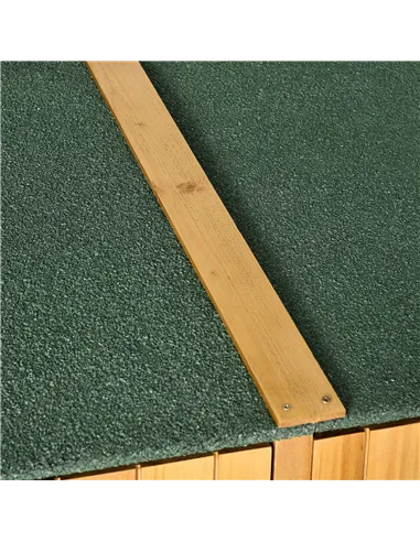 Outsunny 139 x 75 Fir Wood Garden Shed, with Asphalt Roof - Natural