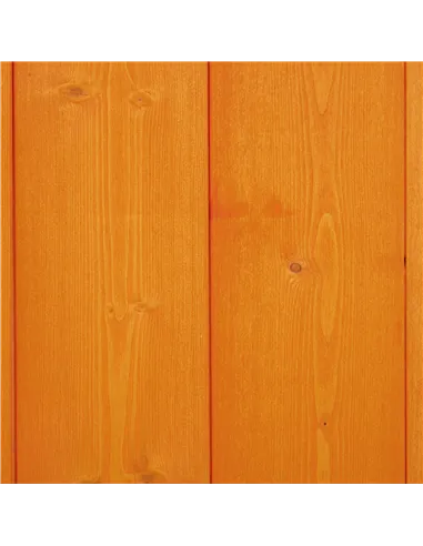 Outsunny Wooden Outdoor Storage Shed, Compact Utility Outdoor Tool Shed with Lockable Double Doors and Shelves, Orange