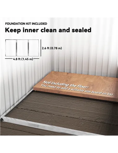 Outsunny Metal Garden Shed, Outdoor Lean-to Shed for Tool Motor Bike, with Adjustable Shelf, Lock, Gloves, 5'x3'x6',  Dark Grey