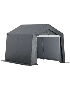 Outsunny 3.6 x 2.1m Portable Outdoor Shed, with Window - Dark Grey