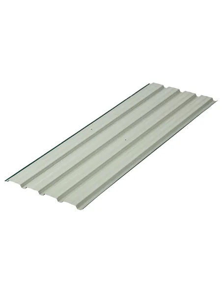 Outsunny Set of 12 Corrugated Steel Roof Sheet Panels - Green